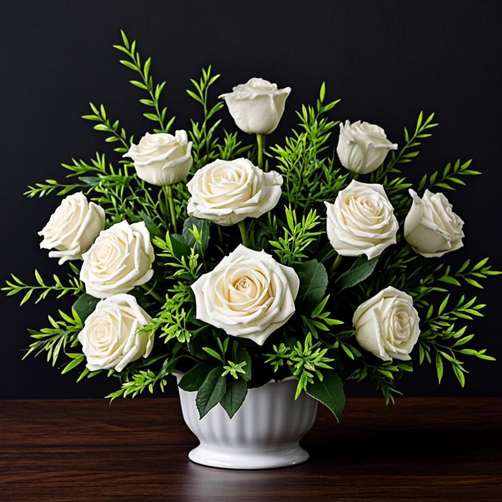 Peça floral de simpatia