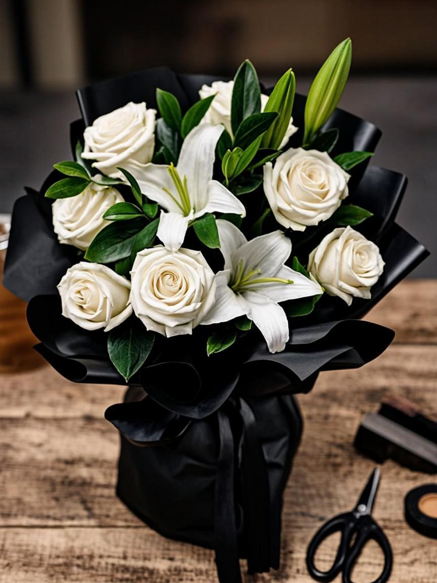 Entrega de flores para funeral